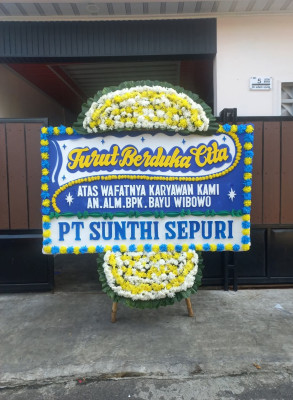 Papan Bunga Duka di Sermaf